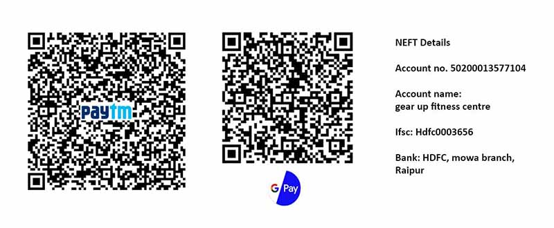 Payment QR Codes and Bank Details